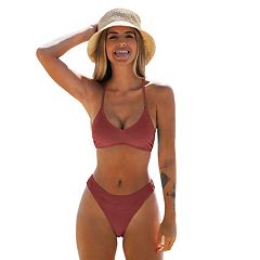 Women's CUPSHE Halter Ruched Tummy Control One Piece Swimsuit