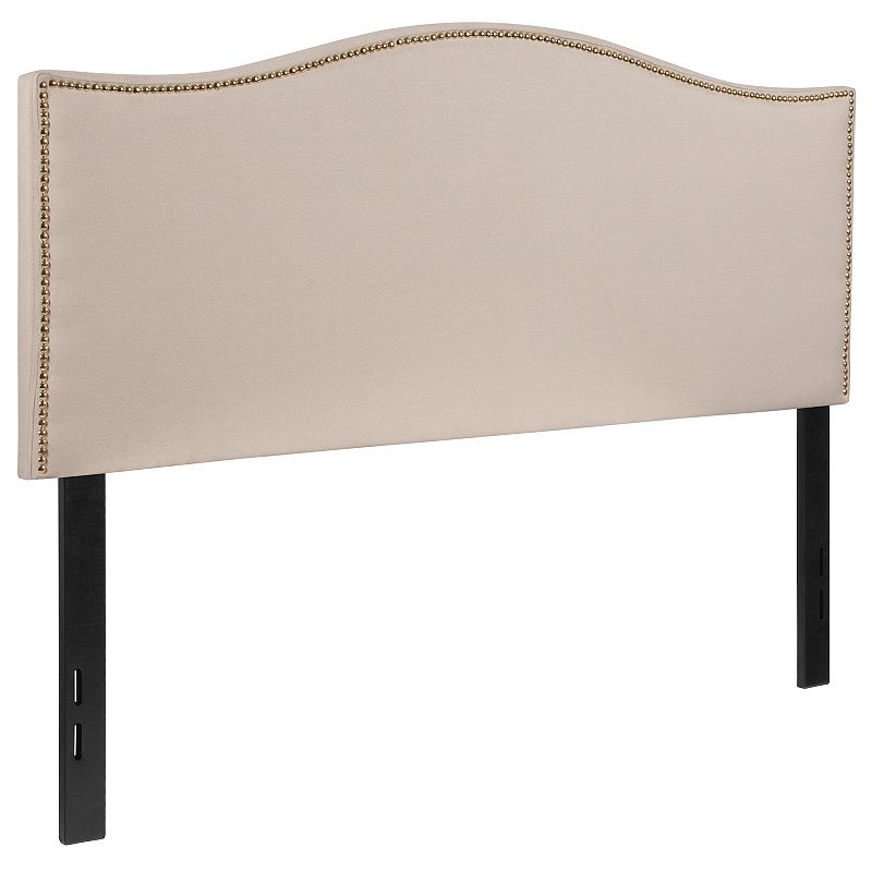 Flash Furniture Lexington Upholstered Headboard, Beig/Green, Queen