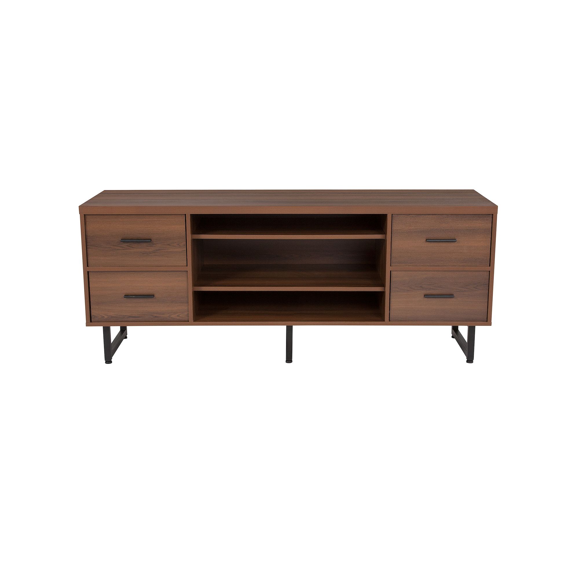 Flash Furniture Lincoln TV Stand, Rustic