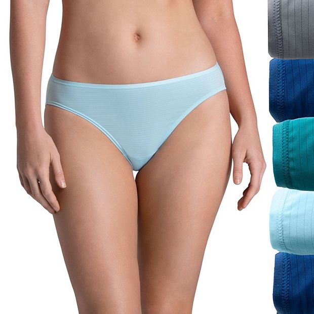 Fruit of the Loom Women's pk Breathable Cooling Striped Bikini Underwear -  Colors May Vary - ShopStyle Panties