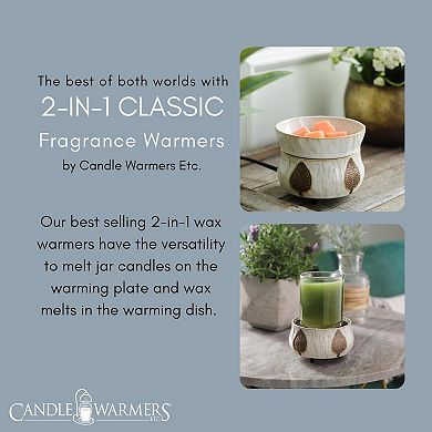 Candle Warmers Etc. Leaves 2-in-1 Fragrance Warmer