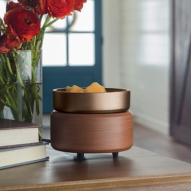 Candle Warmers Etc. Pewter Finish 2-in-1 Fragrance Warmer