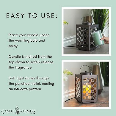 Candle Warmers Etc. Trellis Lantern Candle Warmer Table Decor