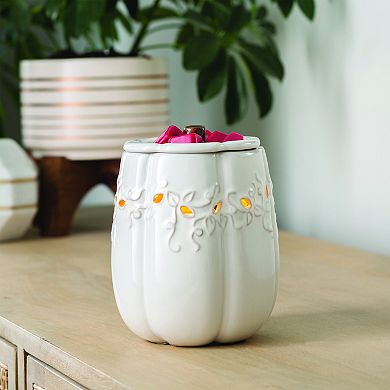 Candle Warmers Etc. White Pumpkin Fragrance Warmer