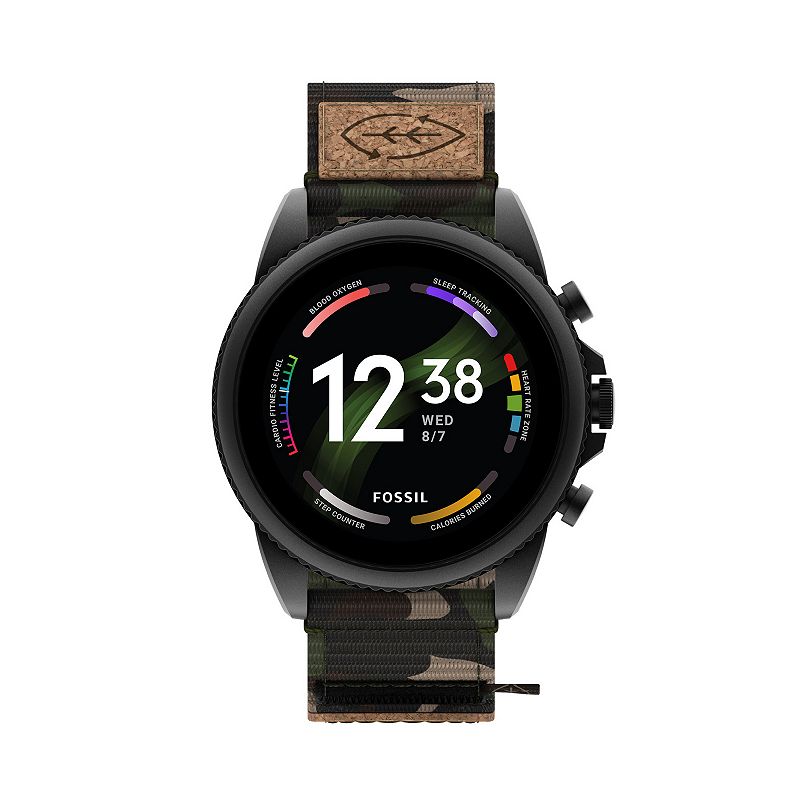 Fossil Gen 6 Camo Strap Mens Smart Watch - FTW4063V, Multicolor, Large