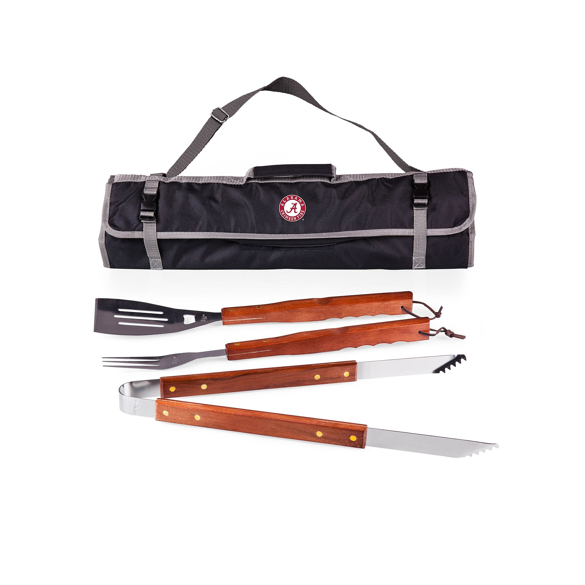 Alabama Crimson Tide 4-pc. Barbecue Tote Set, Black