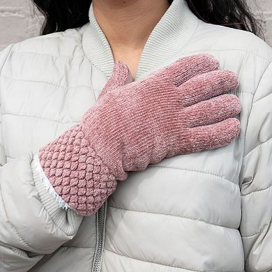Isotoner - Women’s Chenille Snowflake Gloves