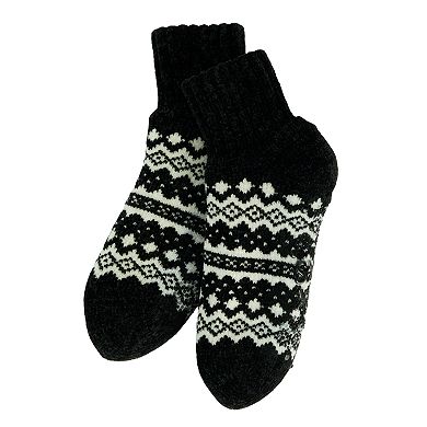 Women's MUK LUKS Shortie Chenille Cabin Socks