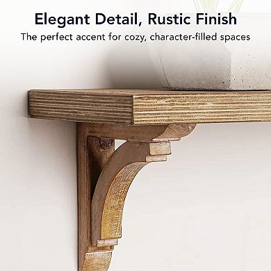 American Art Décor Corbel Shelf Bracket Wall Decor 2-piece Set
