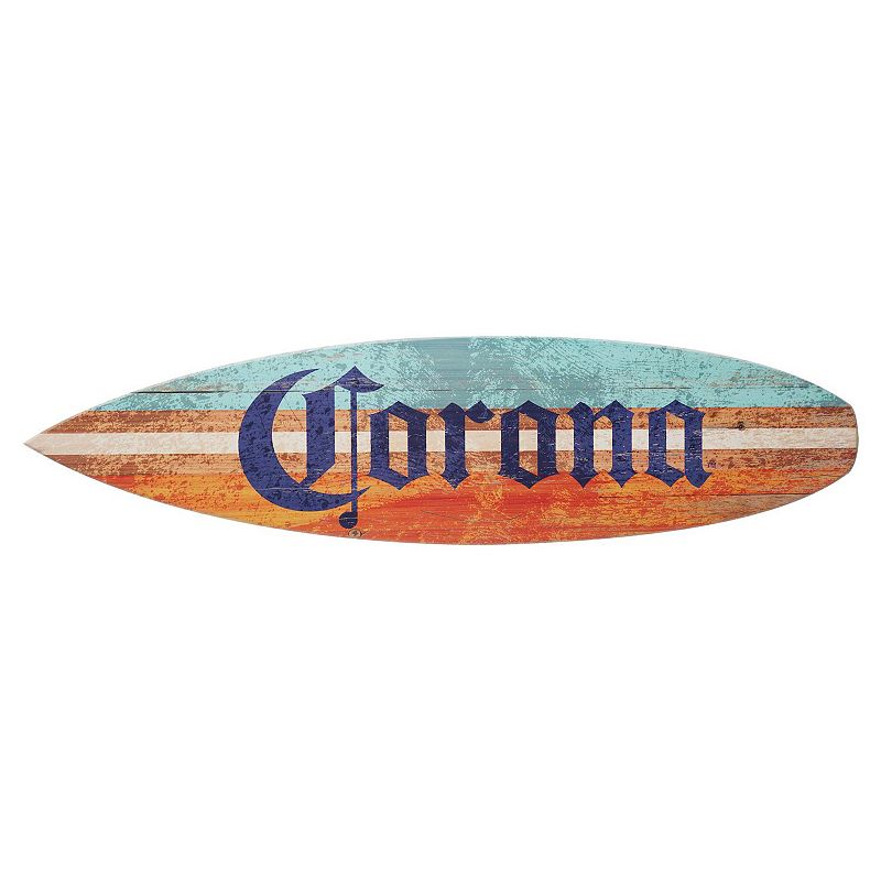 American Art Décor Corona Surfboard Wall Decor, Multicolor