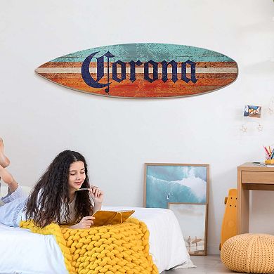 American Art Décor Corona Surfboard Wall Decor