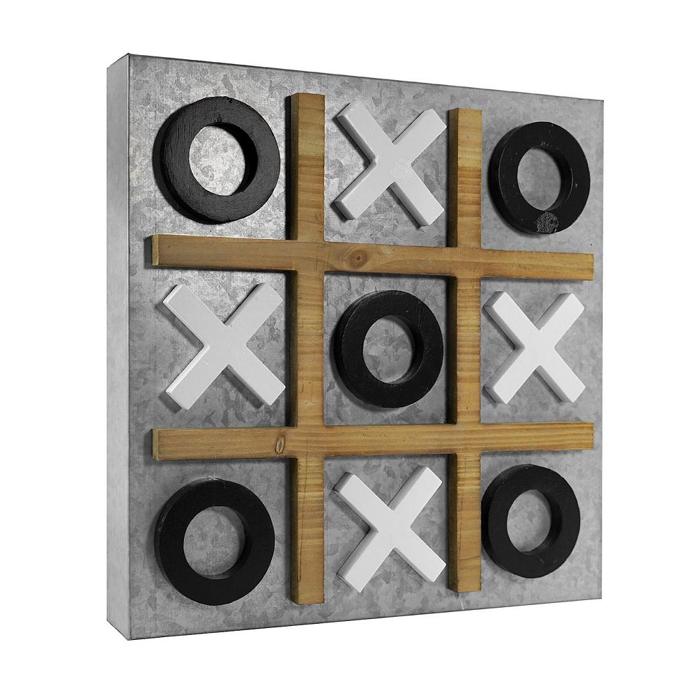Image showcasing American Art Décor Magnetic Tic Tac Toe Game Wall Decor