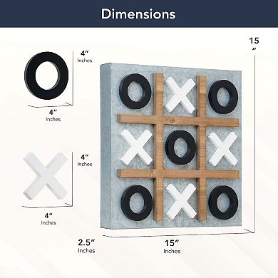 American Art Décor Magnetic Tic Tac Toe Game Wall Decor