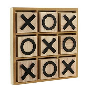 American Art Décor Tic Tac Toe Game Board Table Decor