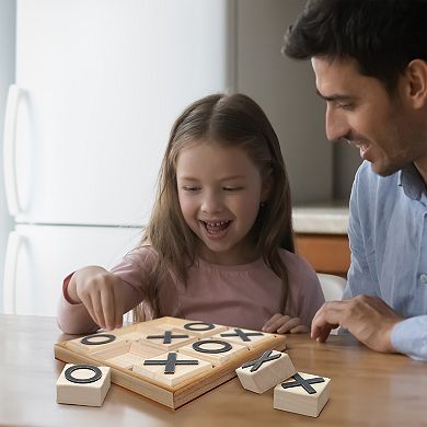 American Art Décor Tic Tac Toe Game Board Table Decor