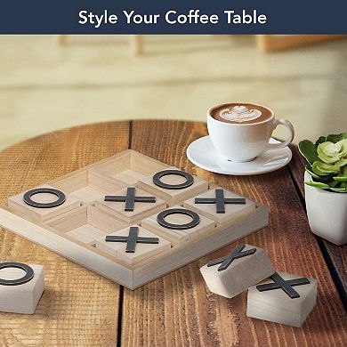 American Art Décor Tic Tac Toe Game Board Table Decor