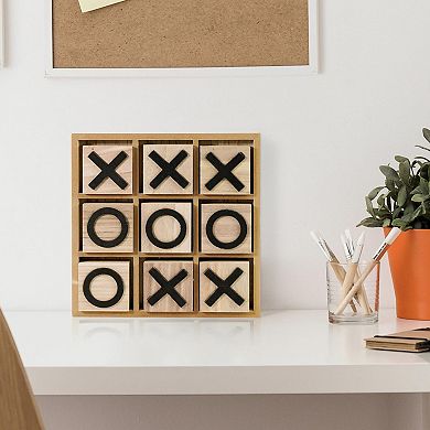 American Art Décor Tic Tac Toe Game Board Table Decor