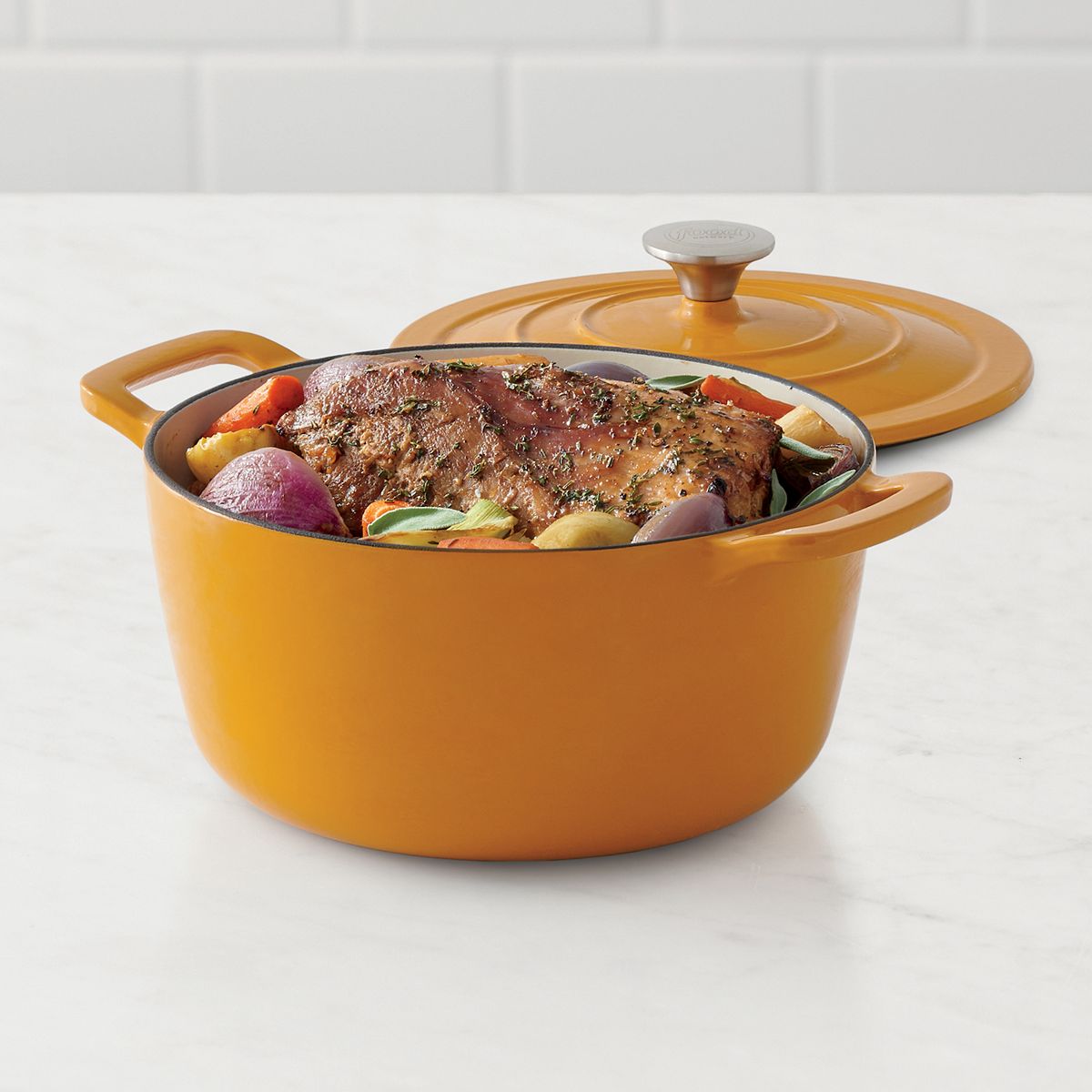 5-Quart Food Network Enameled Cast Iron Dutch Oven is on sale for $39.99