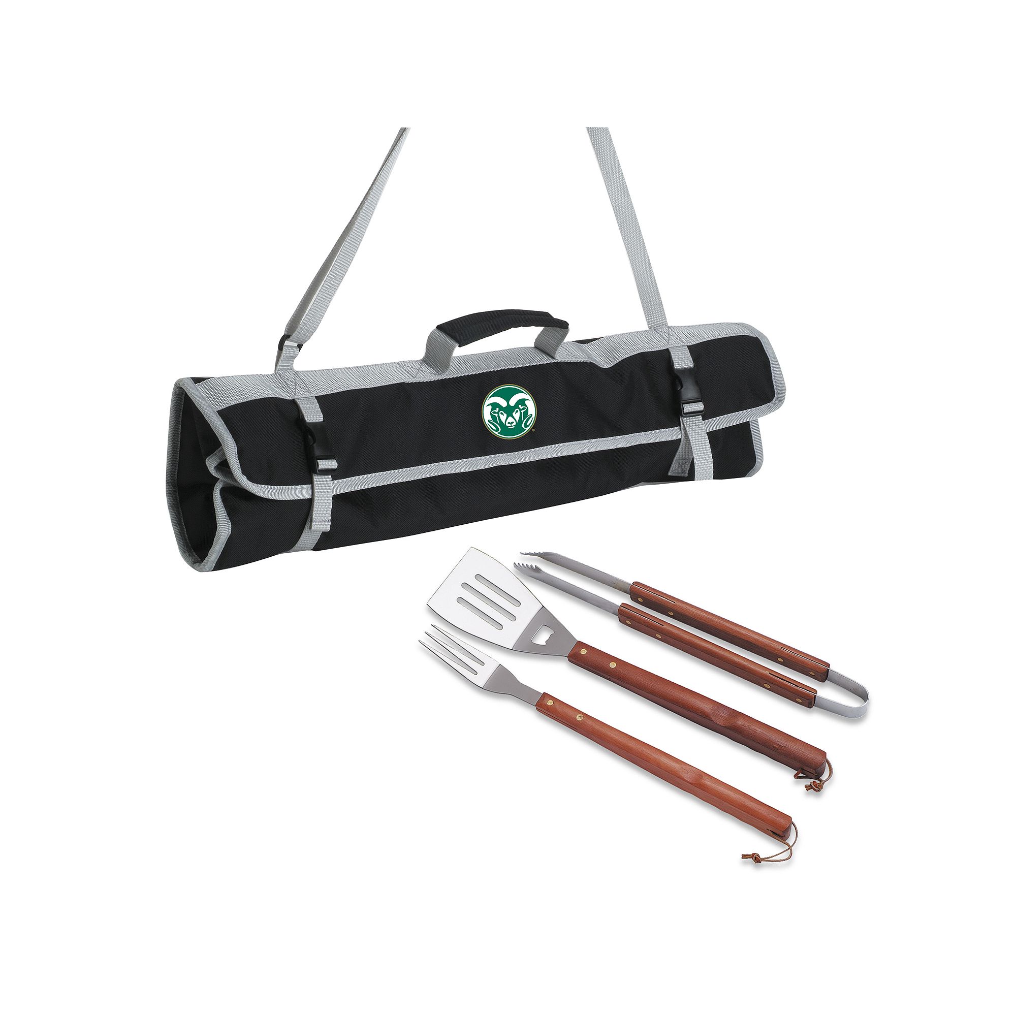 Colorado State Rams 4-pc. Barbecue Tote Set, Black