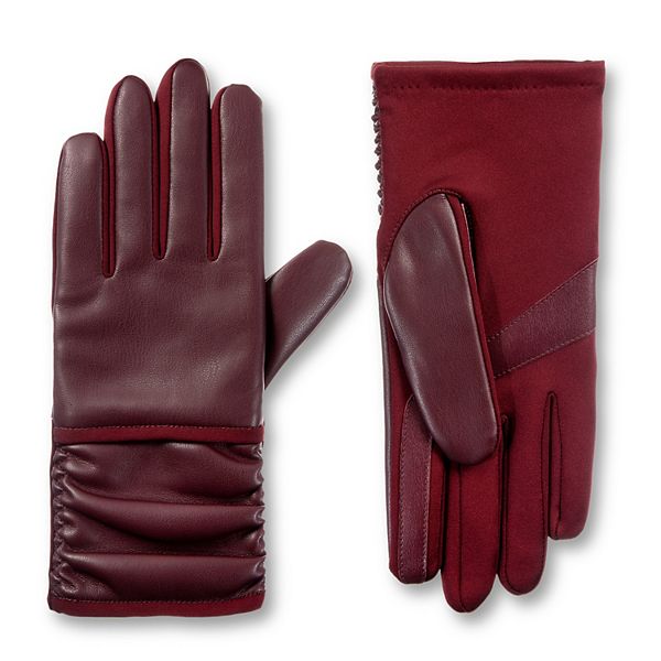Women's isotoner Lined Faux Leather Gloves
