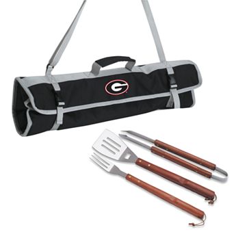 Georgia Bulldogs 4 pc Barbecue Tote Set