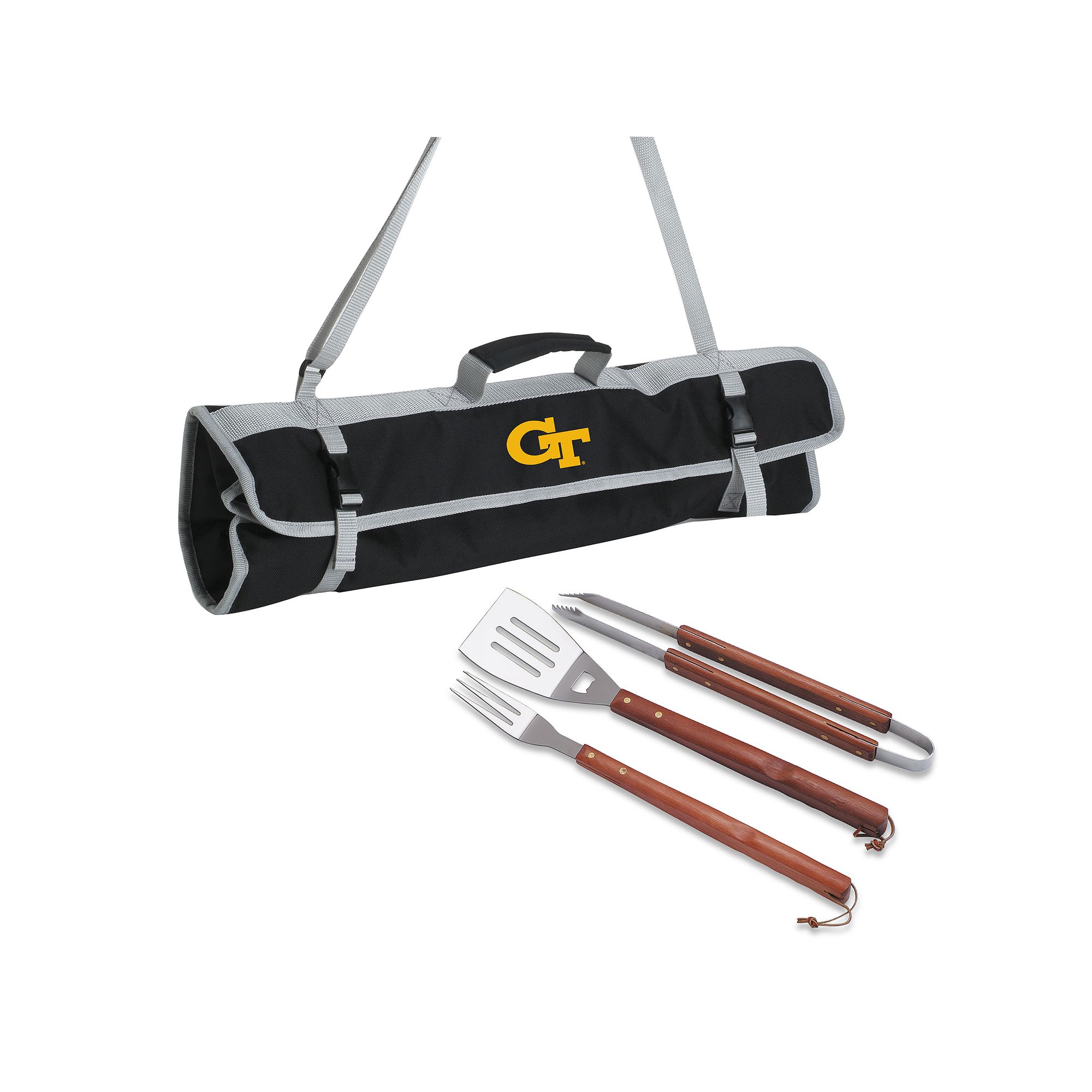 Georgia Tech Yellow Jackets 4-pc. Barbecue Tote Set, Black
