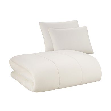 The Big One® Ivory Solid Plush Reversible Comforter Set with Sheets