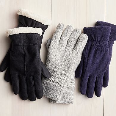 Women’s isotoner Lined Microsuede Water Repellent Gloves