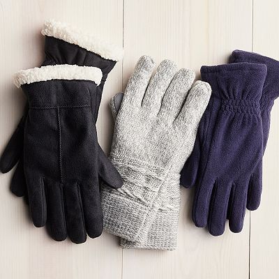 Women s isotoner Lined Microsuede Water Repellent Gloves