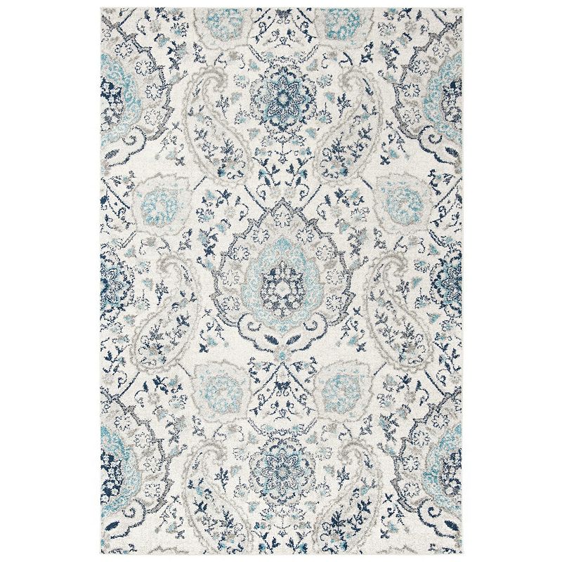 Safavieh Madison Carole Rug, White, 5Ft Sq