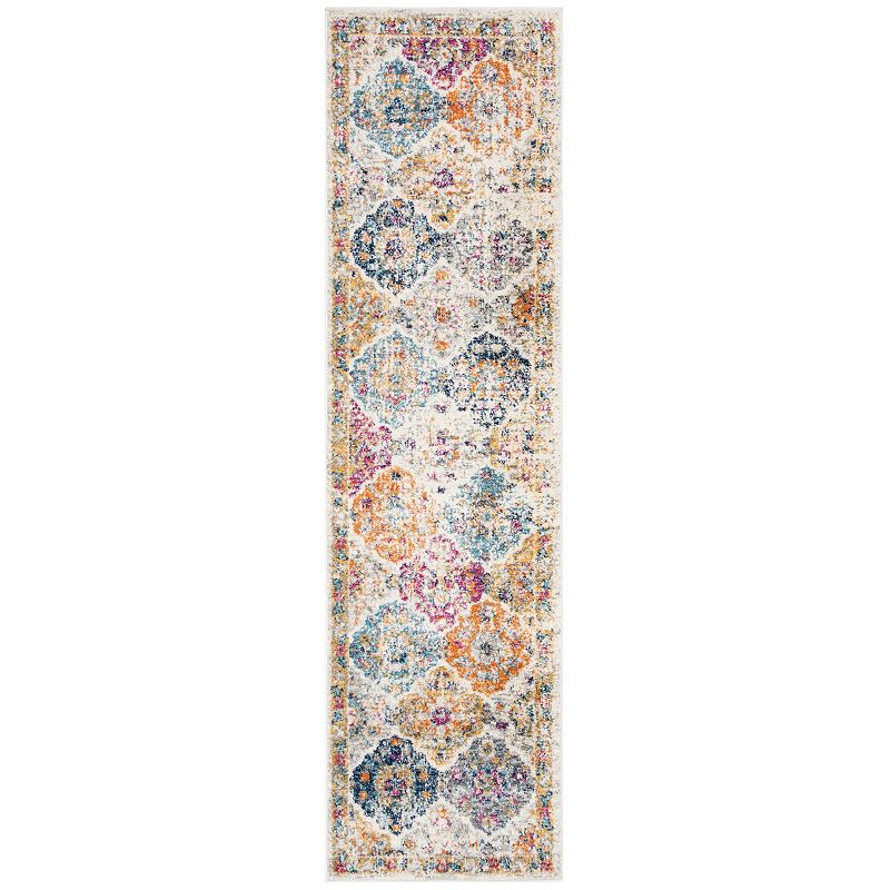 Safavieh Madison Leona Rug, White, 2X16 Ft