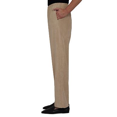 Petite Alfred Dunner Classics Corduroy Pull-On Straight-Leg Pants