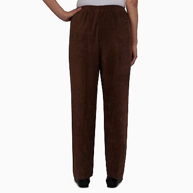 Petite Alfred Dunner Classics Corduroy Pull-On Straight-Leg Pants