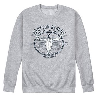 Men's Yellowstone Longhorn Skull Sweatshirt