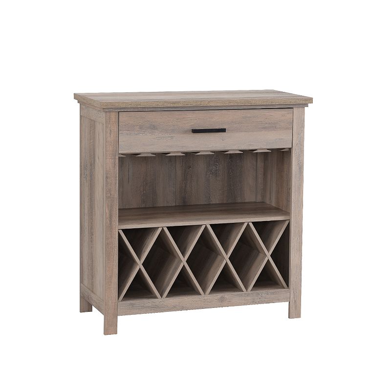 Home Source Jill Zarin Bar Sideboard Storage Cabinet, Grey