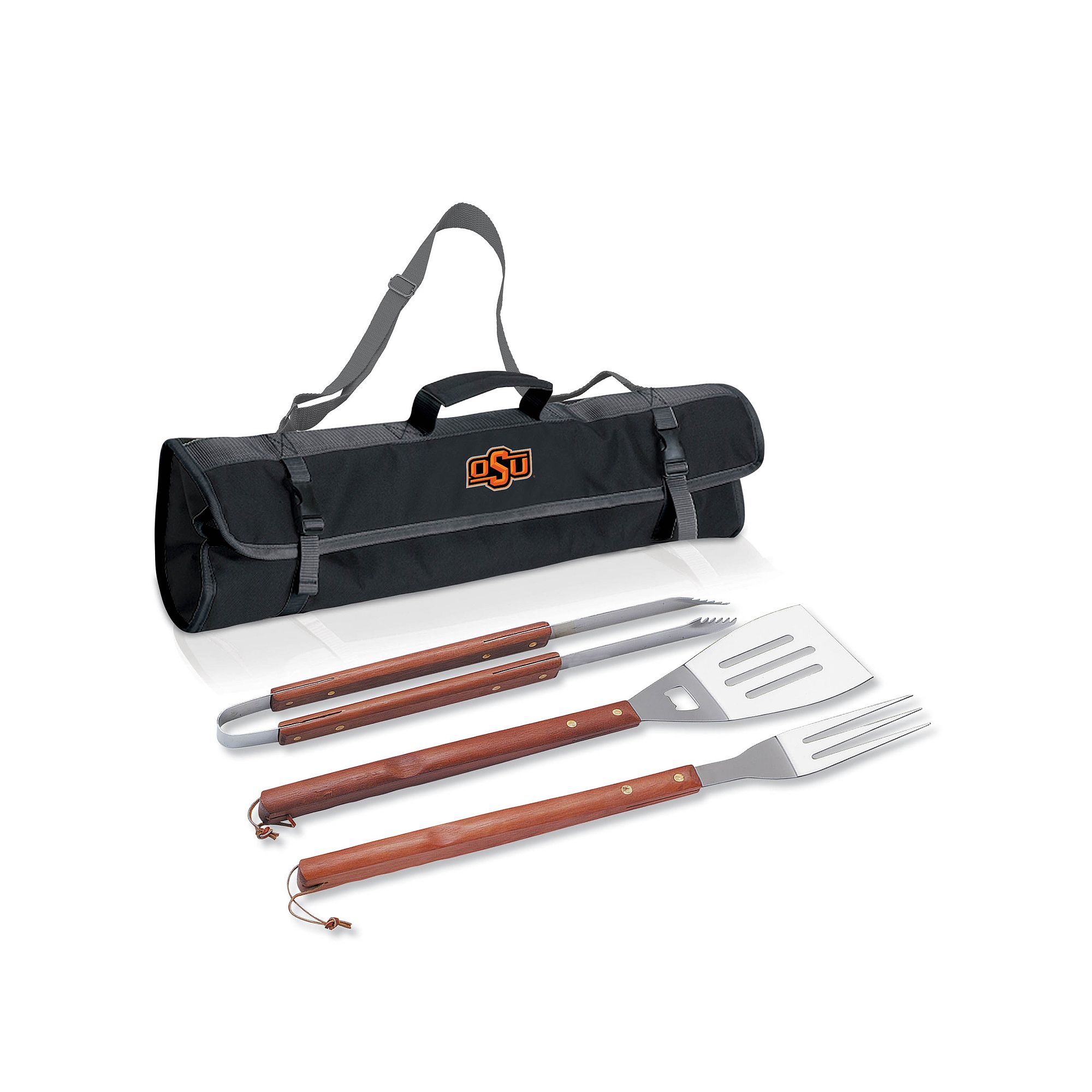 Oklahoma State Cowboys 4-pc. Barbecue Tote Set, Black