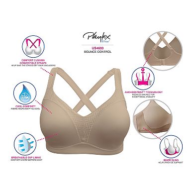 Playtex® 18-Hour Bounce Control Breathable & Convertible Wireless Bra 4699