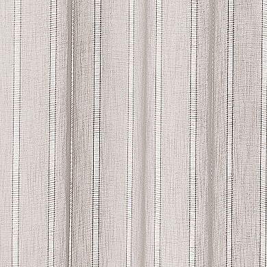 Sonoma Goods For Life® Open Weave Stripe Sheer Set of 2 Window Curtain Panels