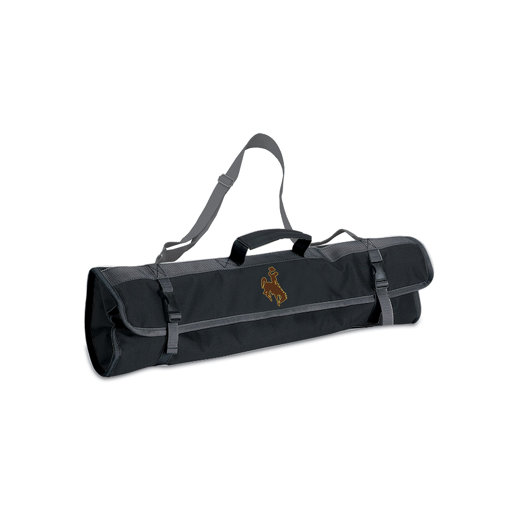 Wyoming Cowboys 4-pc. Barbecue Tote Set, Black