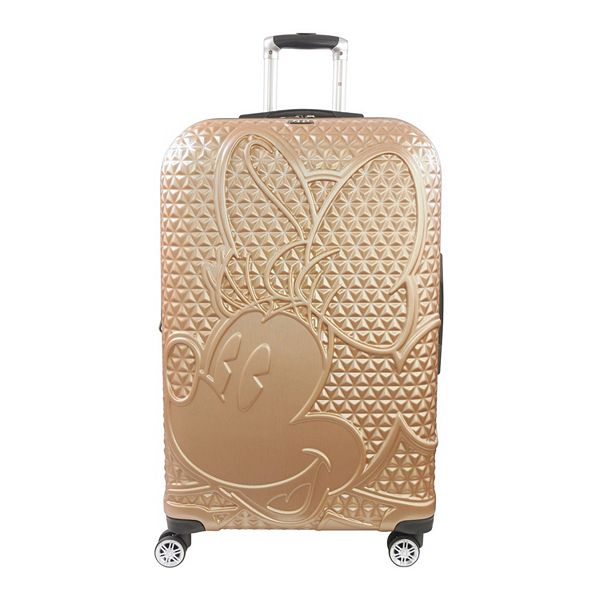 Disney Ful Textured Minnie Mouse 29in Hard Sided Rolling Luggage, taupe