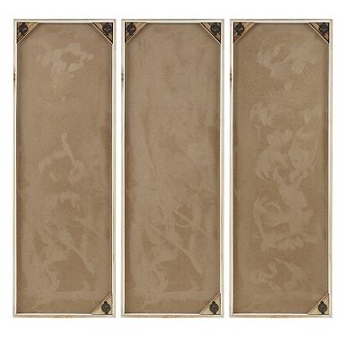 Madison Park Mandal Geometric Wood Panel Wall Decor 3-piece Set