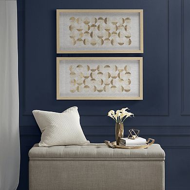 Madison Park Aurelian Capiz Framed Shadowbox Wall Decor 2-piece Set