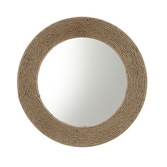 Madison Park Cove Round Rope Wall Mirror