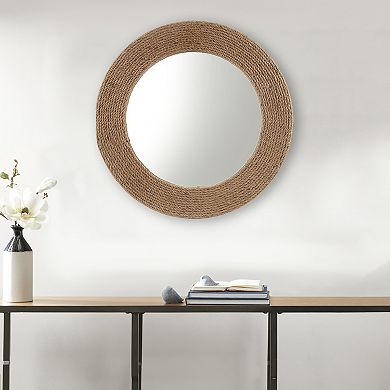 Madison Park Cove Round Rope Wall Mirror