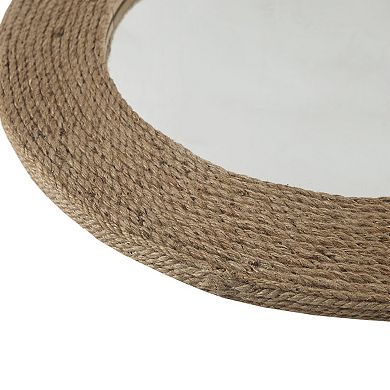 Madison Park Cove Round Rope Wall Mirror