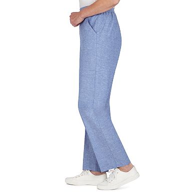 Women's Alfred Dunner Ann Harbor Proportioned High-Rise Straight Leg Pants