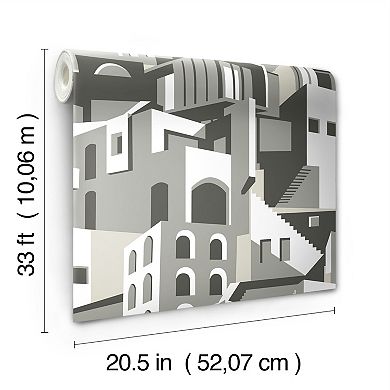 RoomMates Arch Architectural Peel & Stick Wallpaper