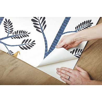 RoomMates Aviary Branch Peel & Stick Wallpaper