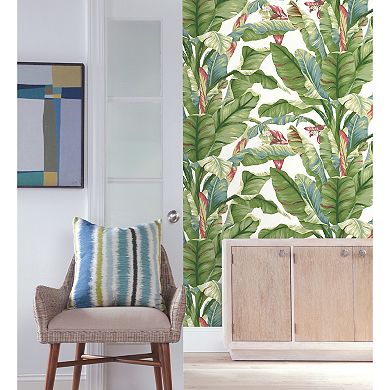 RoomMates Banana Leaf Peel & Stick Wallpaper