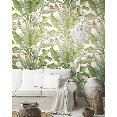 RoomMates Banana Leaf Peel & Stick Wallpaper